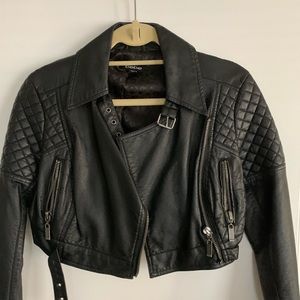 Bebe Faux Leather Moto Jacket